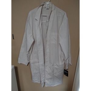 Dickies EDS 40" Unisex Lab Coat 83403 DWHZ White Size XL NWT